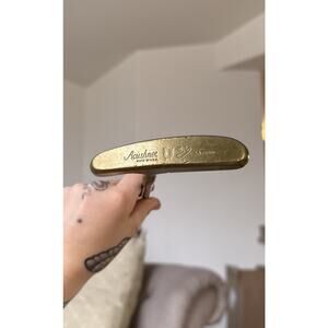 Acushnet Bullseye HB Heavy Blade Putter w /‎ Leather Grip 34" Right or Left Hand